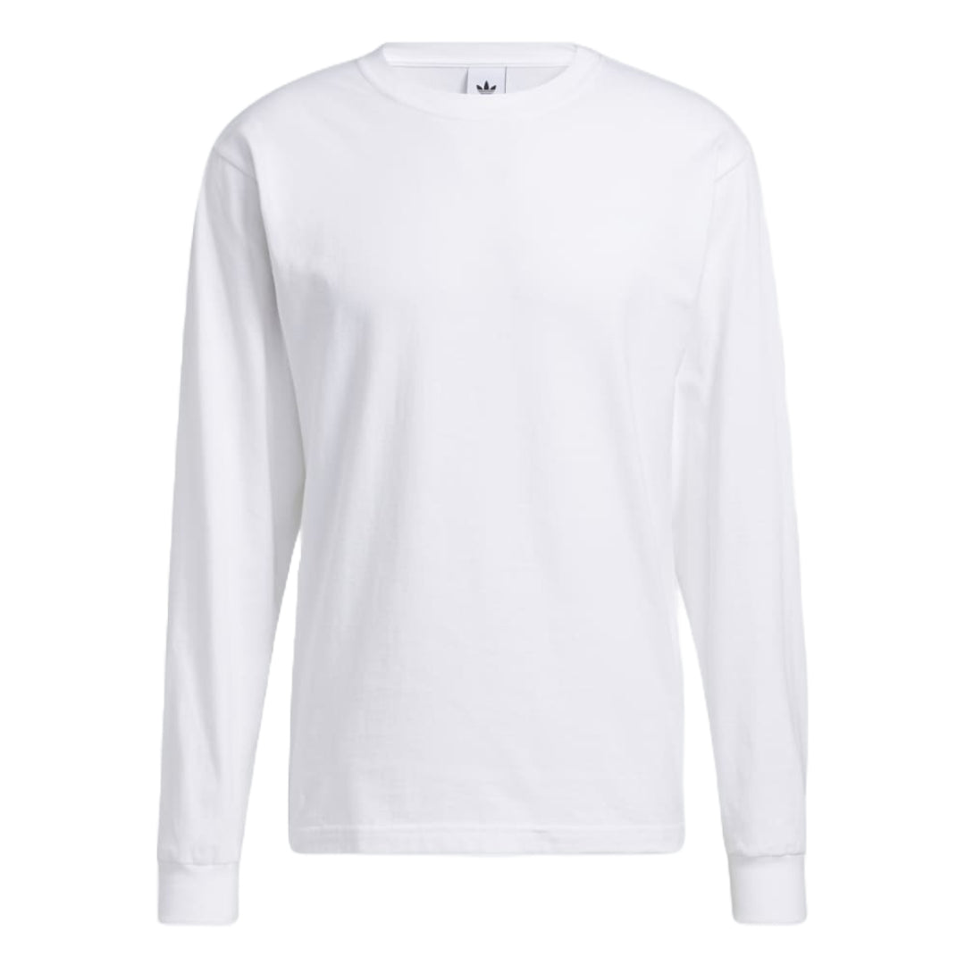 adidas Men's OG Long Sleeve Blank Tee - White