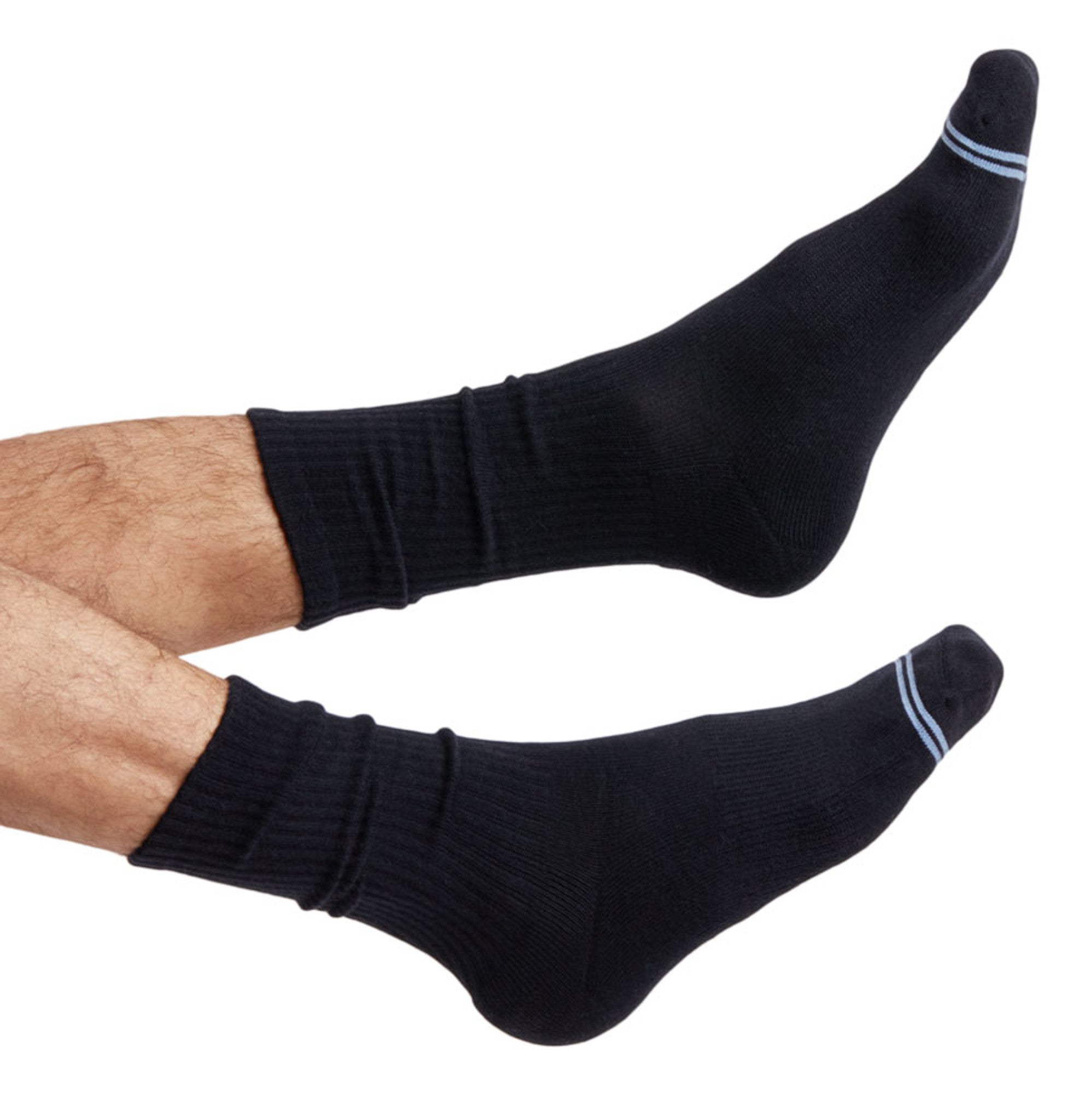 Black Casual Crew Socks 3-Pack