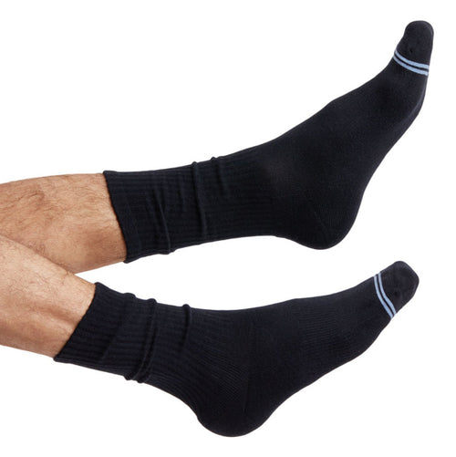 Black Casual Crew Socks 3-Pack
