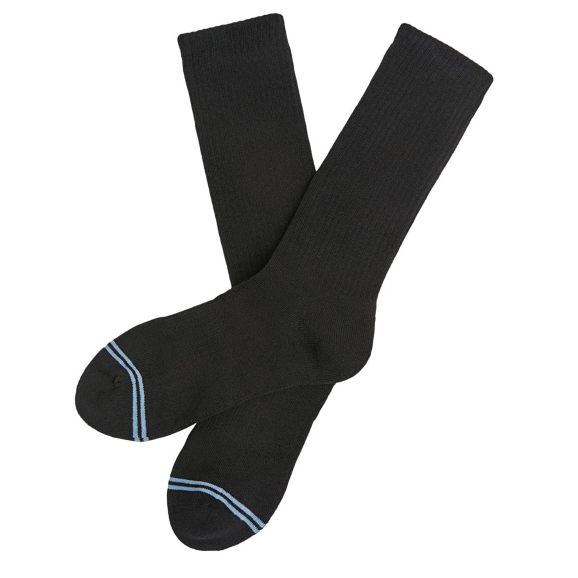 Black Casual Crew Socks 3-Pack